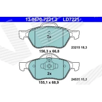 Brake pads for disc brakes