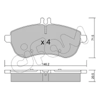 Brake pads for disc brakes