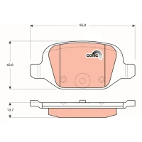 Brake pads for disc brakes