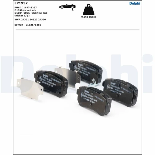 BRAKE PADS FOR DISC BRAKES - 1