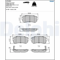 Brake pads for disc brakes