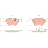 Brake pads for disc brakes