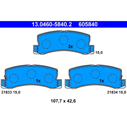 BRAKE PADS FOR DISC BRAKES - 0