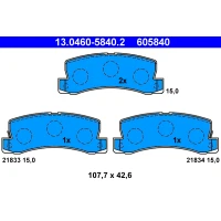 Brake pads for disc brakes