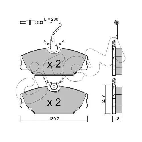 BRAKE PADS FOR DISC BRAKES - 0