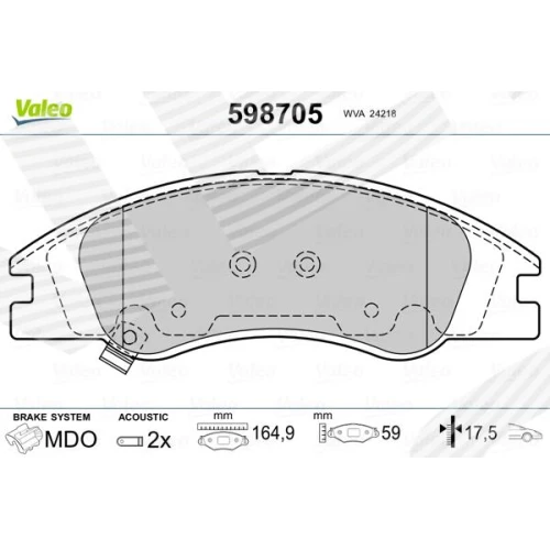 BRAKE PADS FOR DISC BRAKES - 0