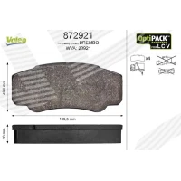 Brake pads for disc brakes