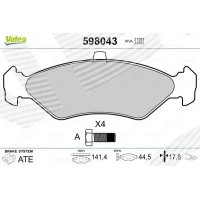 Brake pads for disc brakes