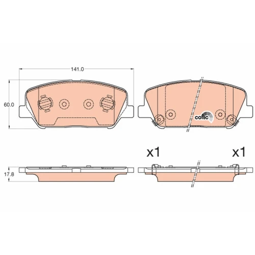 BRAKE PADS FOR DISC BRAKES - 0