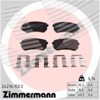 Brake pads for disc brakes