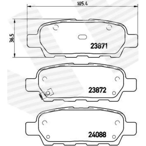 BRAKE PADS FOR DISC BRAKES - 0