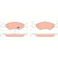 Brake pads for disc brakes