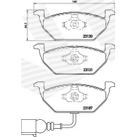 Brake pads for disc brakes