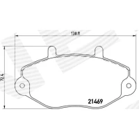 Brake pads for disc brakes