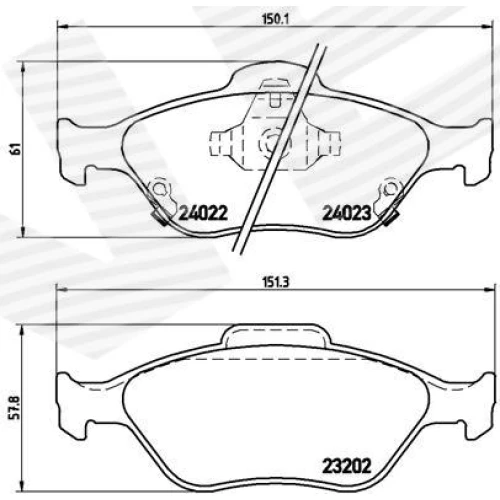 BRAKE PADS FOR DISC BRAKES - 0