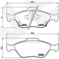 Brake pads for disc brakes