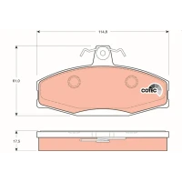 Brake pads for disc brakes