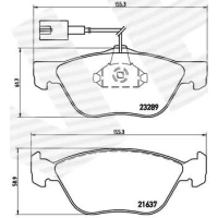 Brake pads for disc brakes