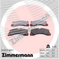 Brake pads for disc brakes