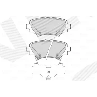 Brake pads for disc brakes