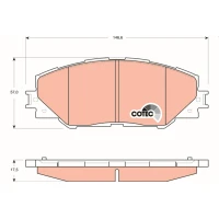 Brake pads for disc brakes