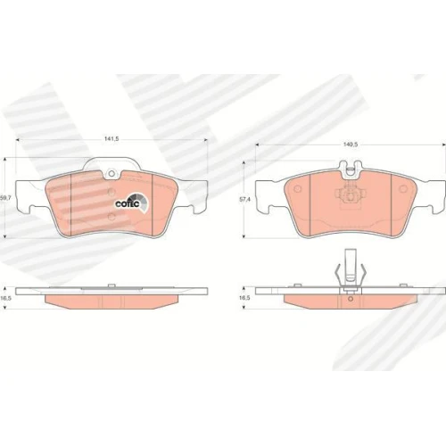 BRAKE PADS FOR DISC BRAKES - 0