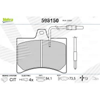 Brake pads for disc brakes