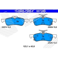 Brake pads for disc brakes