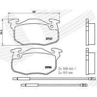 Brake pads for disc brakes