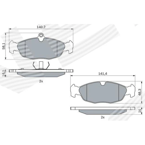 BRAKE PADS FOR DISC BRAKES - 4