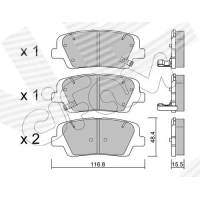 Brake pads for disc brakes