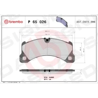 Brake pads for disc brakes