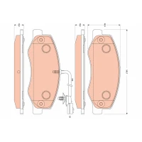 Brake pads for disc brakes