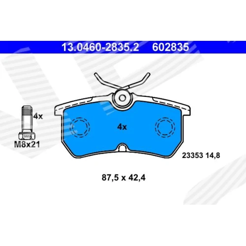 BRAKE PADS FOR DISC BRAKES - 0