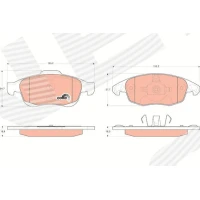 Brake pads for disc brakes