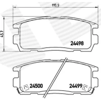 Brake pads for disc brakes