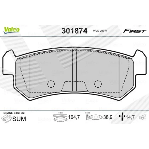 BRAKE PADS FOR DISC BRAKES - 0