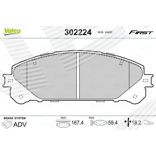 BRAKE PADS FOR DISC BRAKES - 0