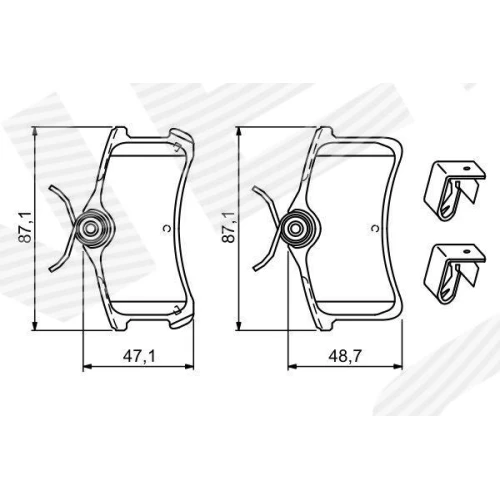 BRAKE PADS FOR DISC BRAKES - 0