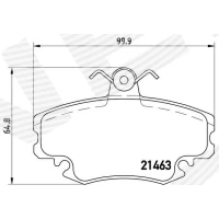 Brake pads for disc brakes