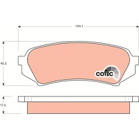 Brake pads for disc brakes