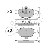 Brake pads for disc brakes