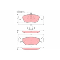 Brake pads for disc brakes