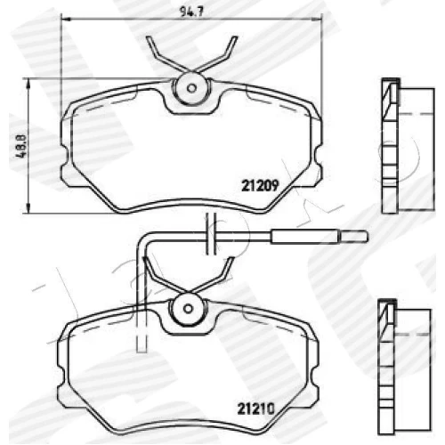 BRAKE PADS FOR DISC BRAKES - 1