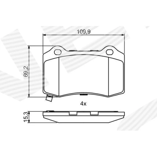 BRAKE PADS FOR DISC BRAKES - 6