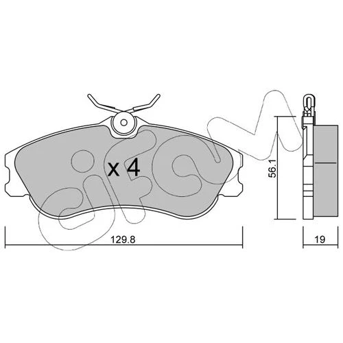 BRAKE PADS FOR DISC BRAKES - 0