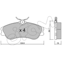 Brake pads for disc brakes