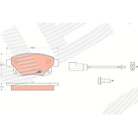 Brake pads for disc brakes