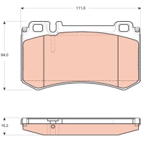 Brake pads for disc brakes