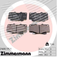 Brake pads for disc brakes